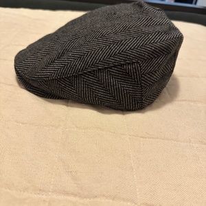 Boston Scally  - Grey Herringbone Cap - Size Small